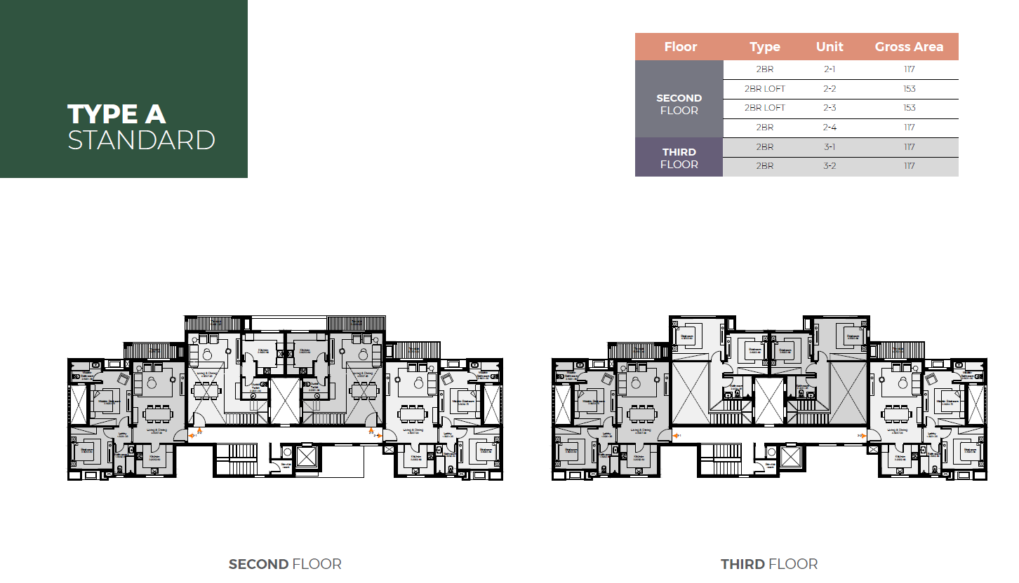 Floor plan for duplex at O West Orascom