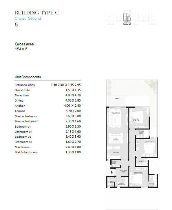 Floor plan for chalet at The Waterway North Coast