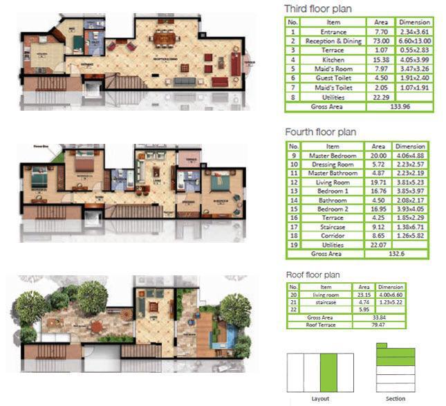 Floor plan for duplex at Mountain View Hyde Park
