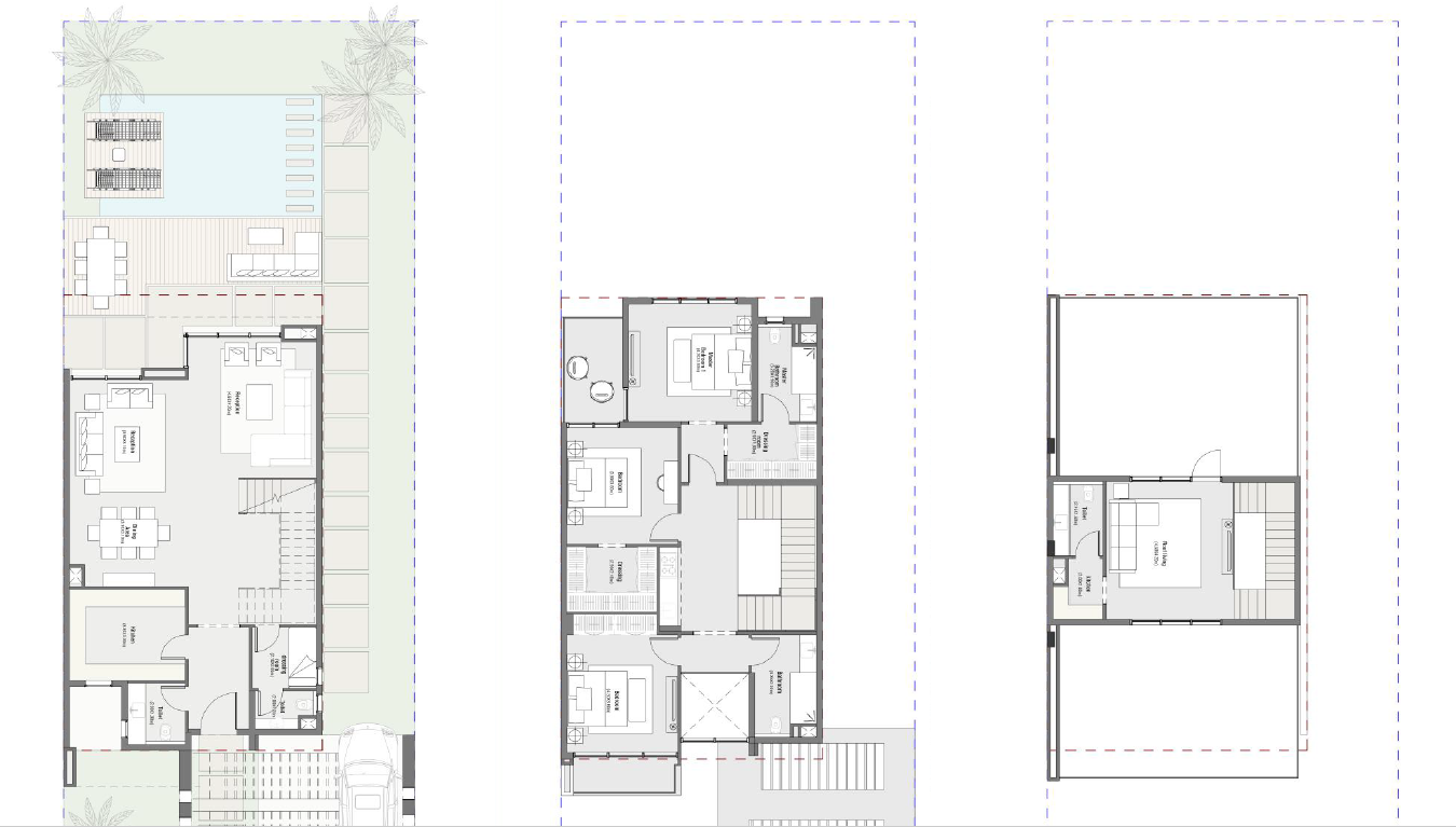 Floor plan for villa at Saada