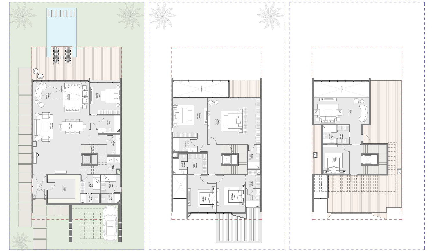 Floor plan for villa at Saada