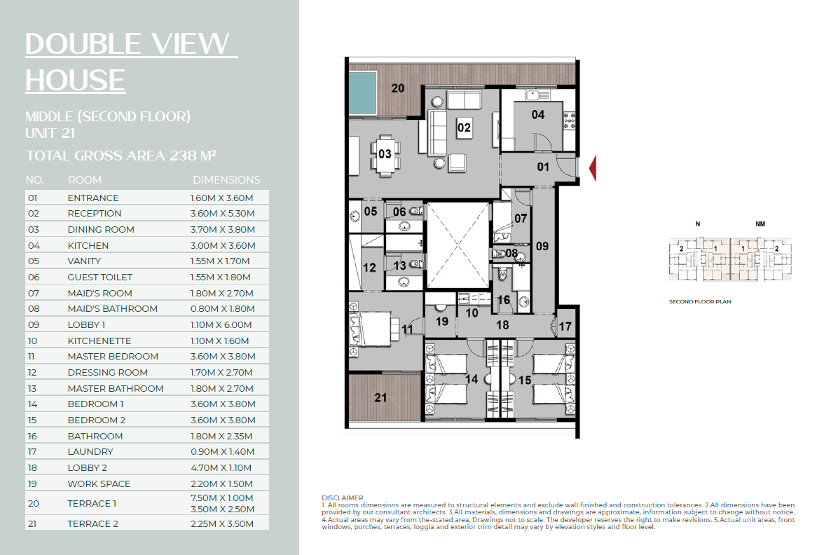 Floor plan for apartment at Il Bosco City
