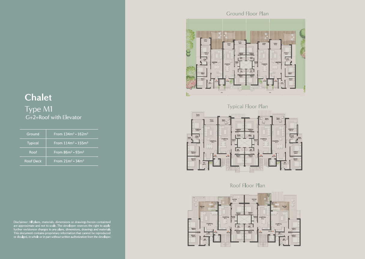 Floor plan for chalet at Masaya