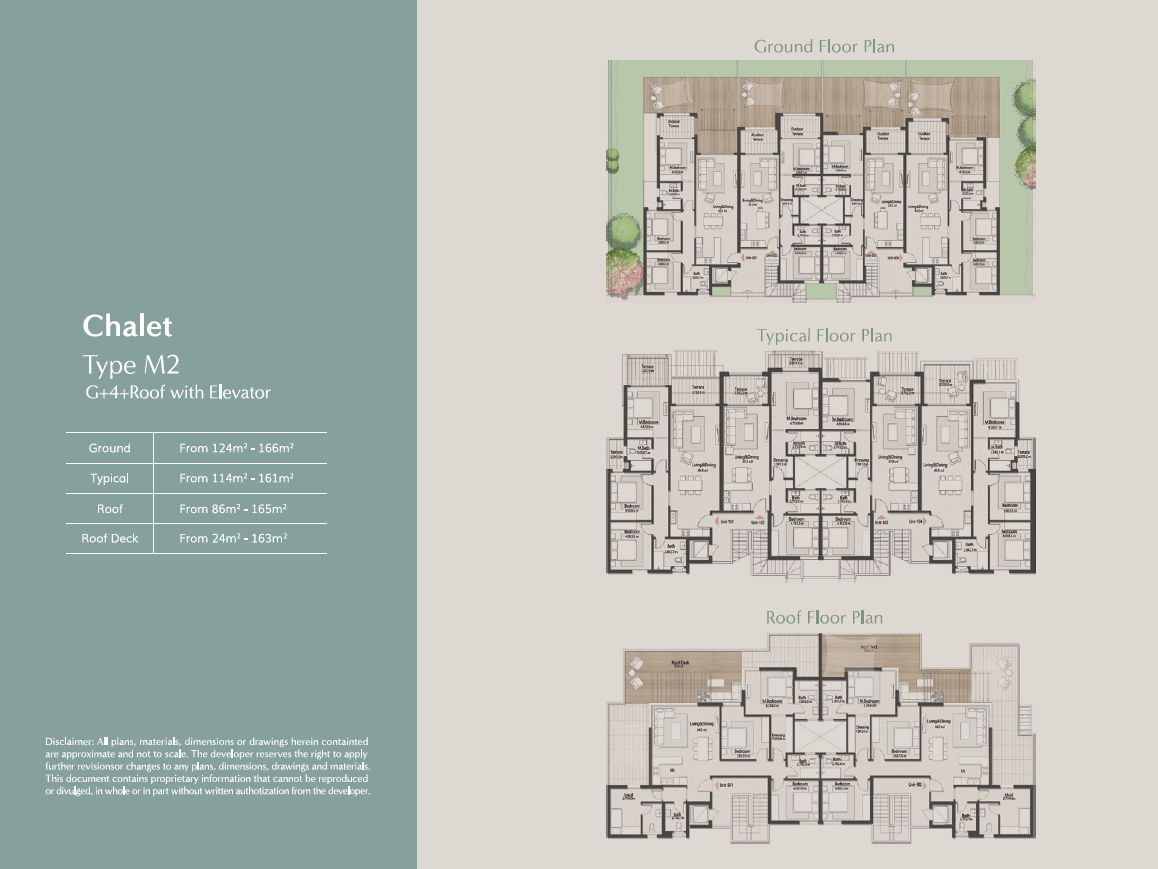 Floor plan for chalet at Masaya