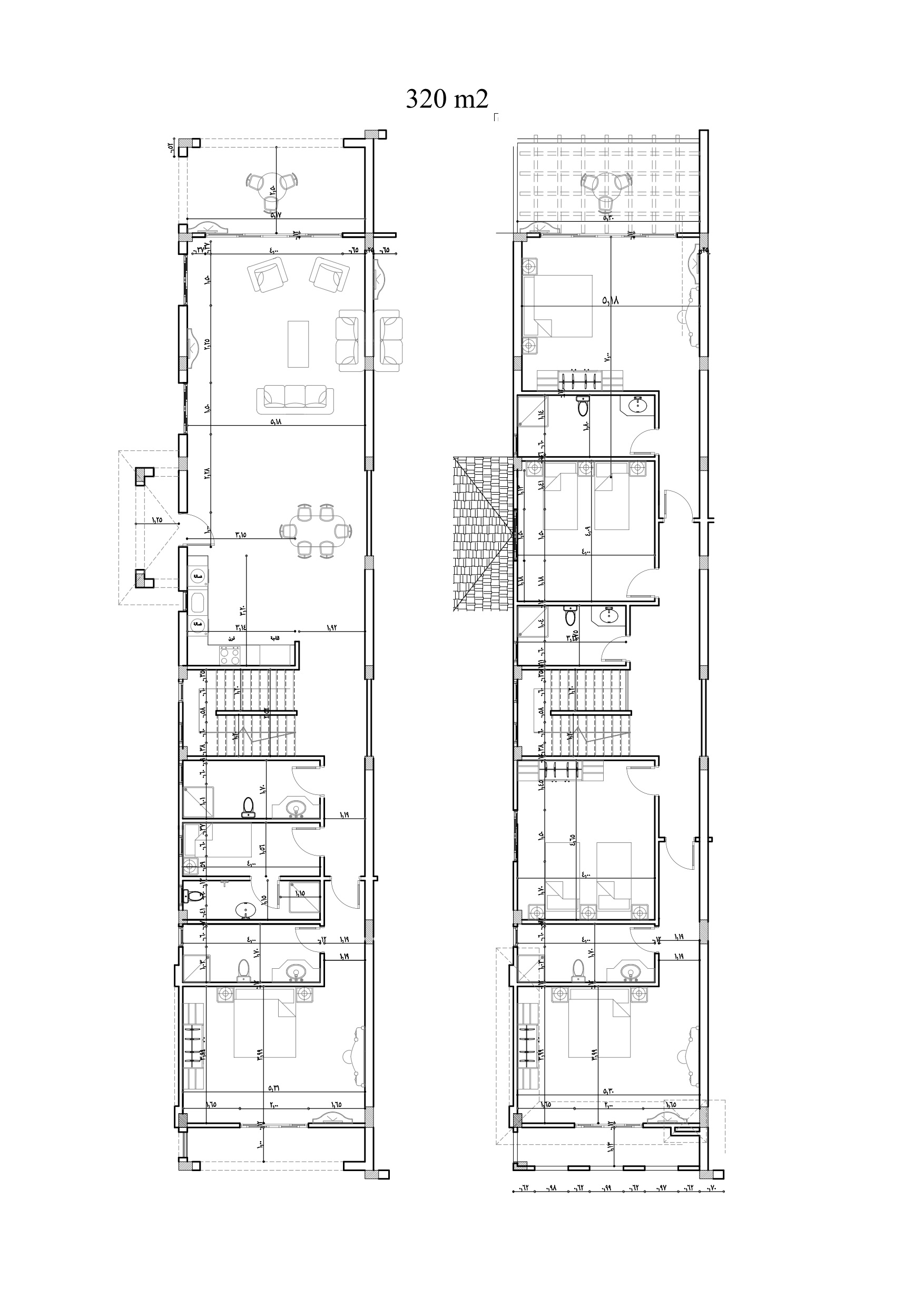 Floor plan for villa at La Vista Bay