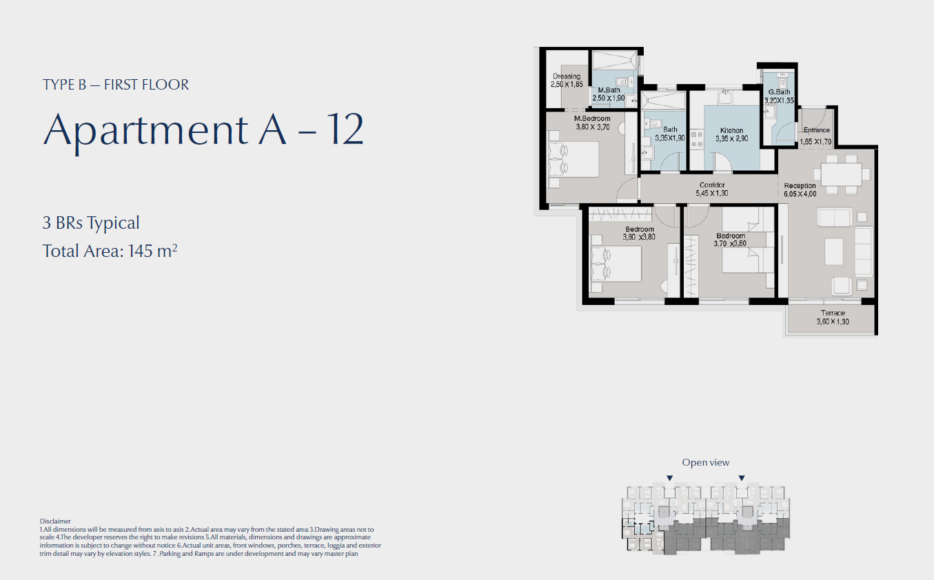 Floor plan for apartment at Bluetree