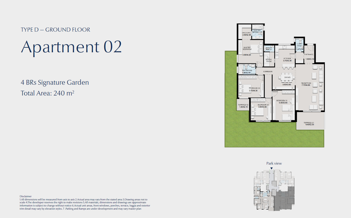 Floor plan for apartment at Bluetree