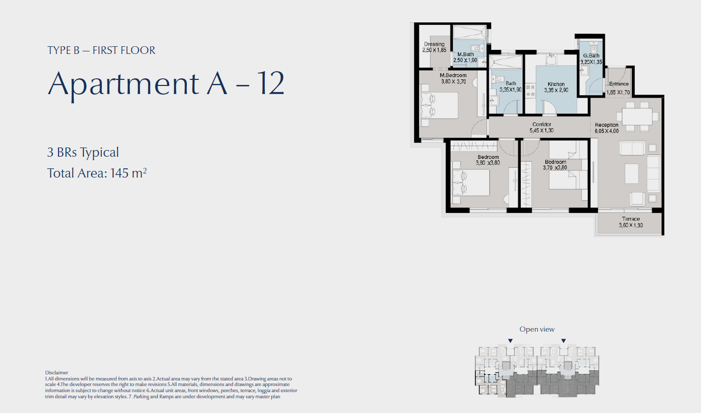 Floor plan for apartment at Bluetree