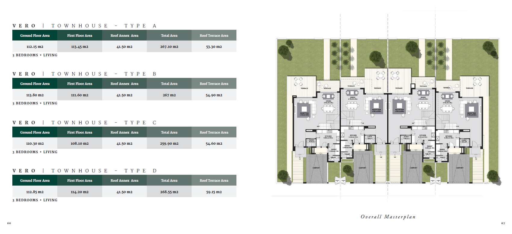 Floor plan for townhouse at The Estates