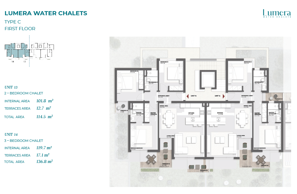 Floor plan for chalet at Solare