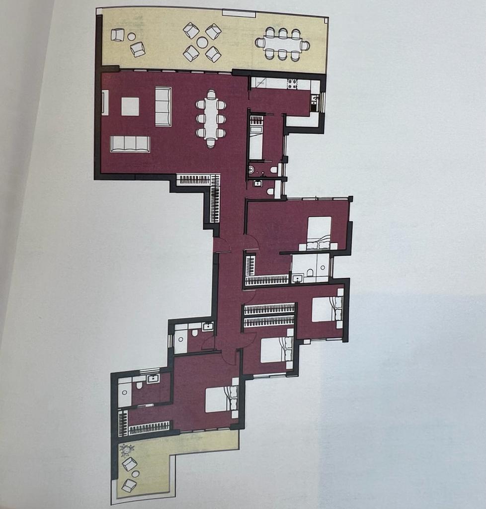 Floor plan for penthouse at ZED