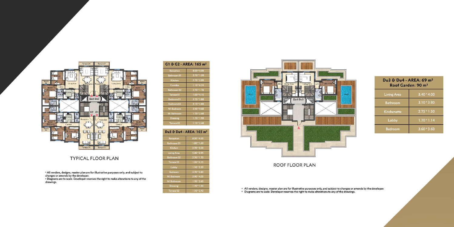 Floor plan for apartment at OIA Compound