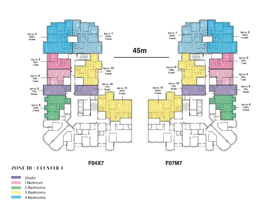Floor plan for apartment at Il Latini SED