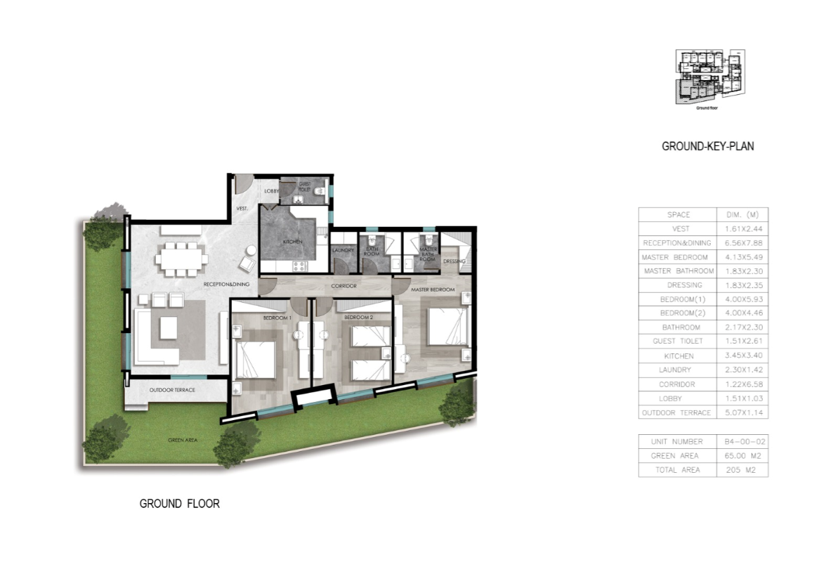 Floor plan for apartment at Parklane