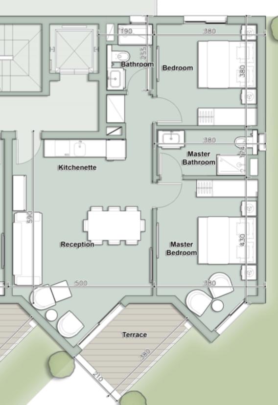 Floor plan for chalet at Il Monte Galala