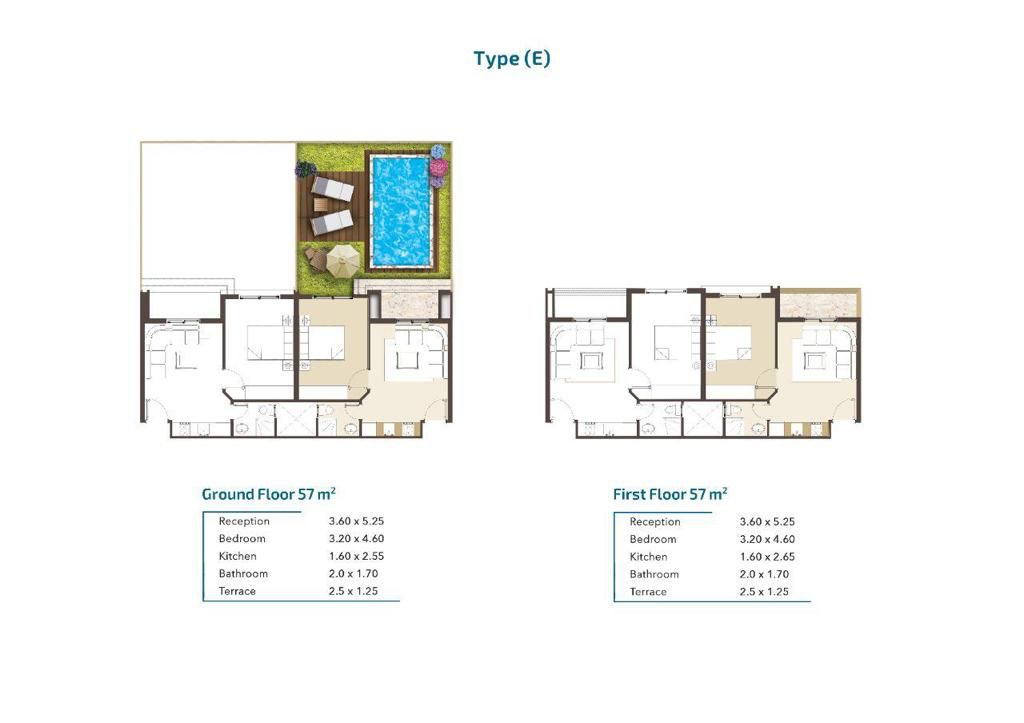 Floor plan for chalet at Sea View