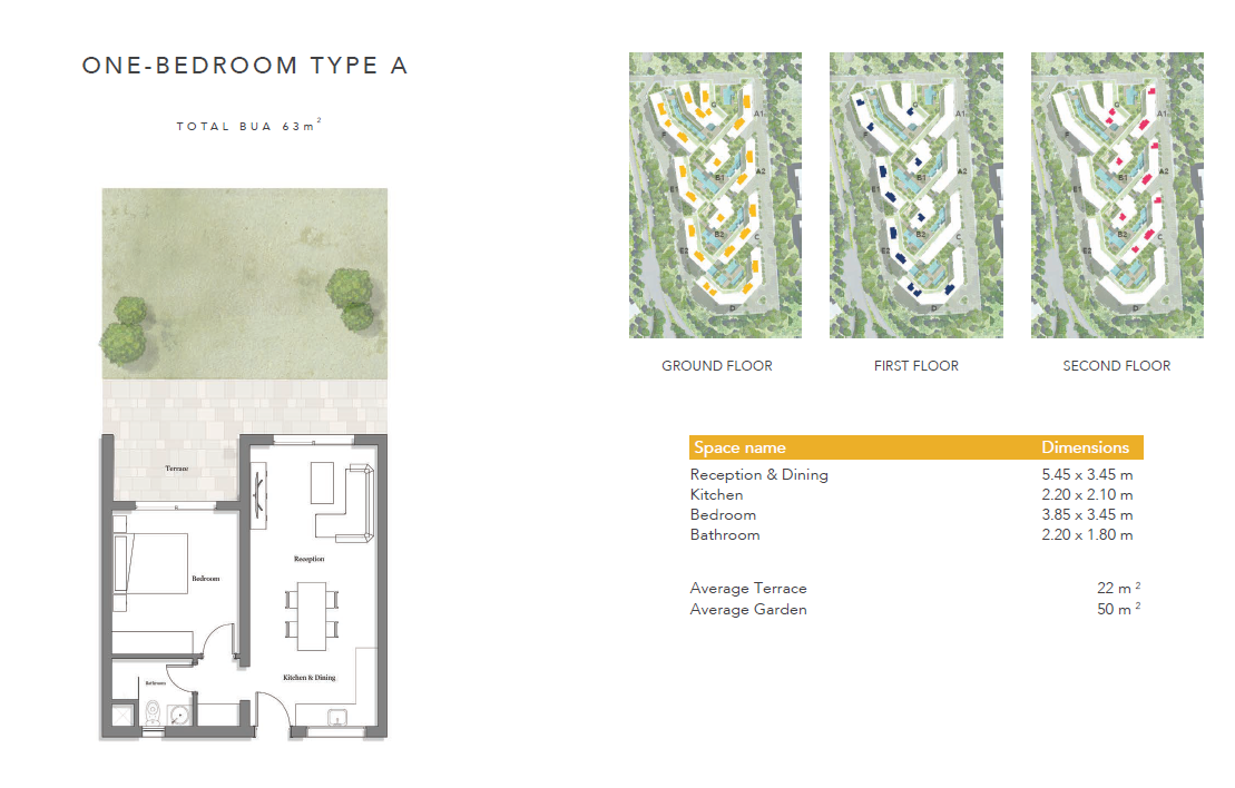 Floor plan for apartment at Jefaira
