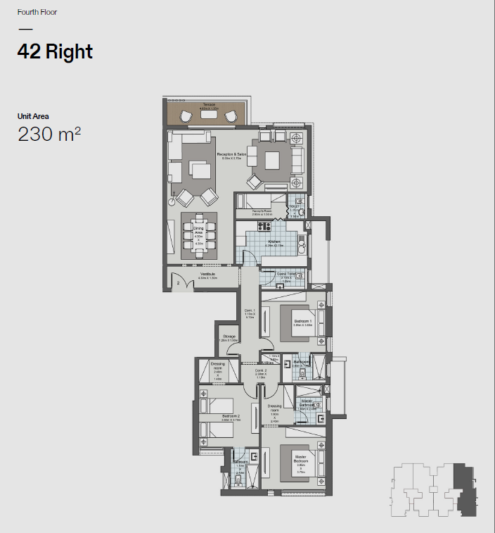 Floor plan for apartment at Ever