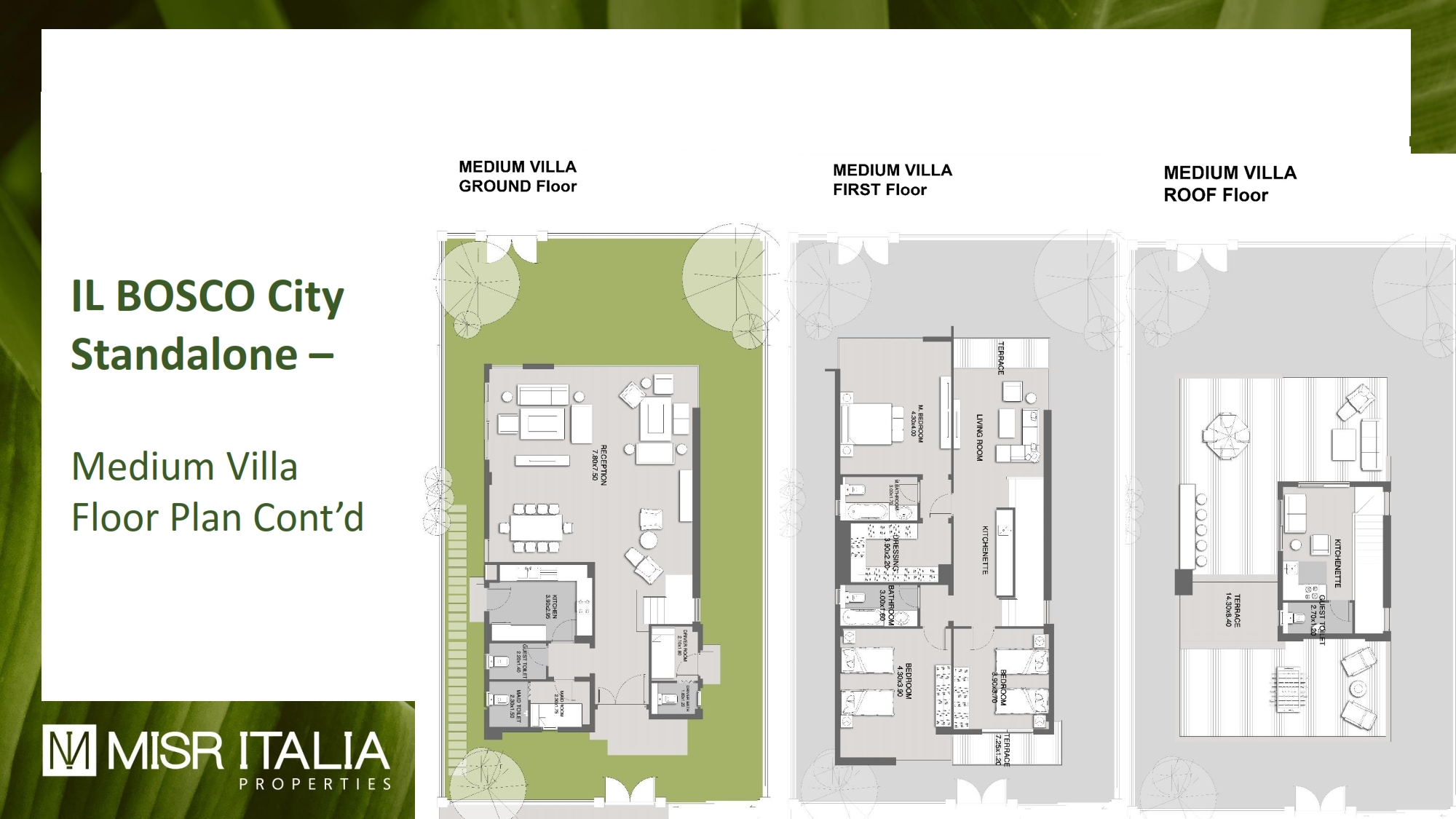 Floor plan for villa at Il Bosco City