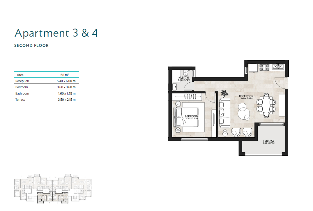 Floor plan for apartment at Garden Lakes