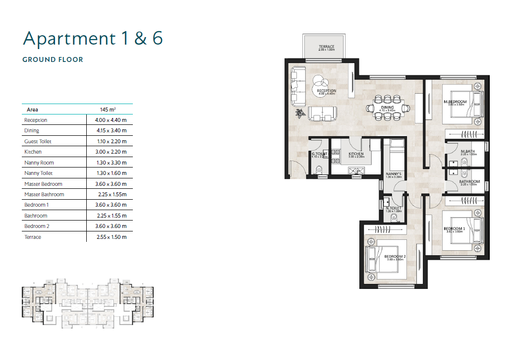 Floor plan for apartment at Garden Lakes