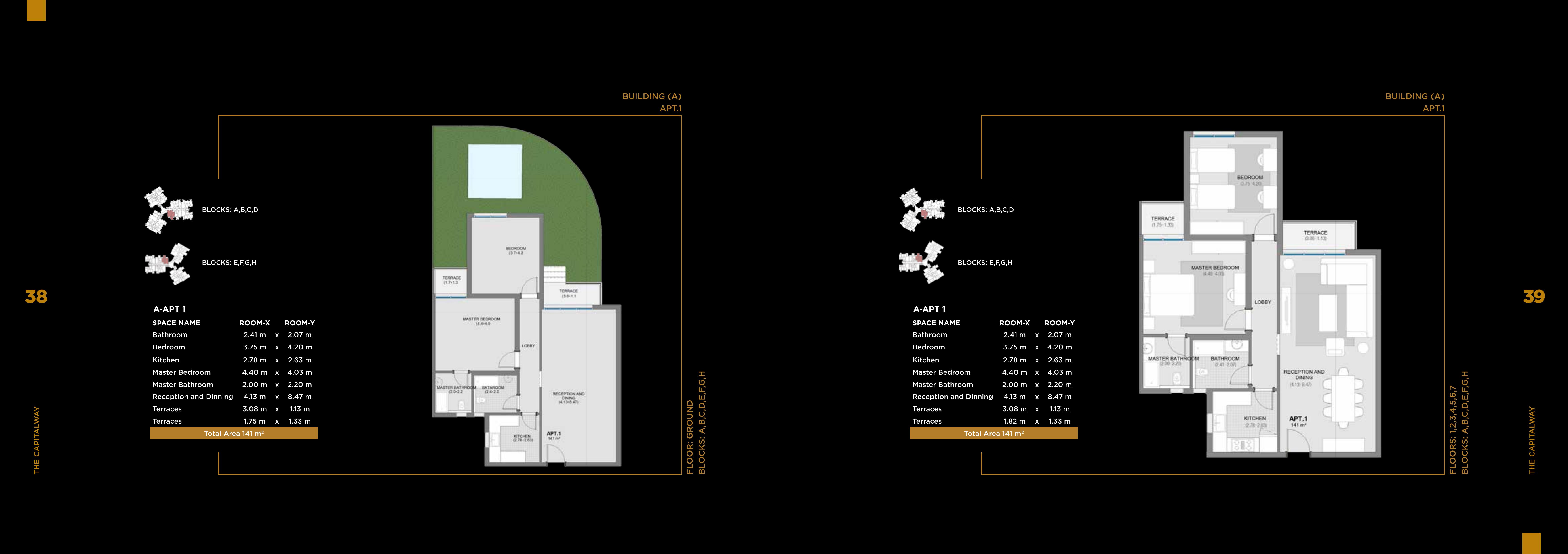 Floor plan for apartment at The Capitalway