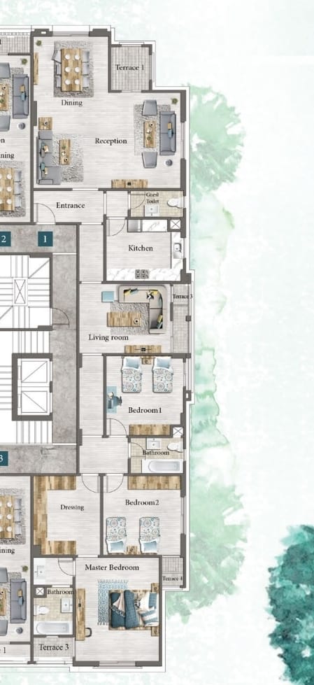 Floor plan for apartment at L’Avenir