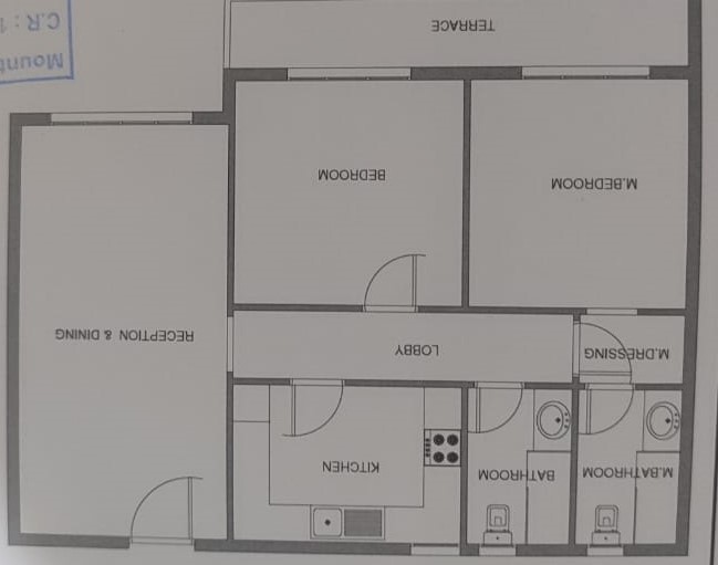 Floor plan for apartment at Mountain View iCity October