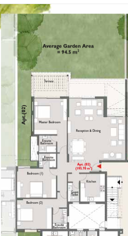 Floor plan for apartment at Capital Gardens