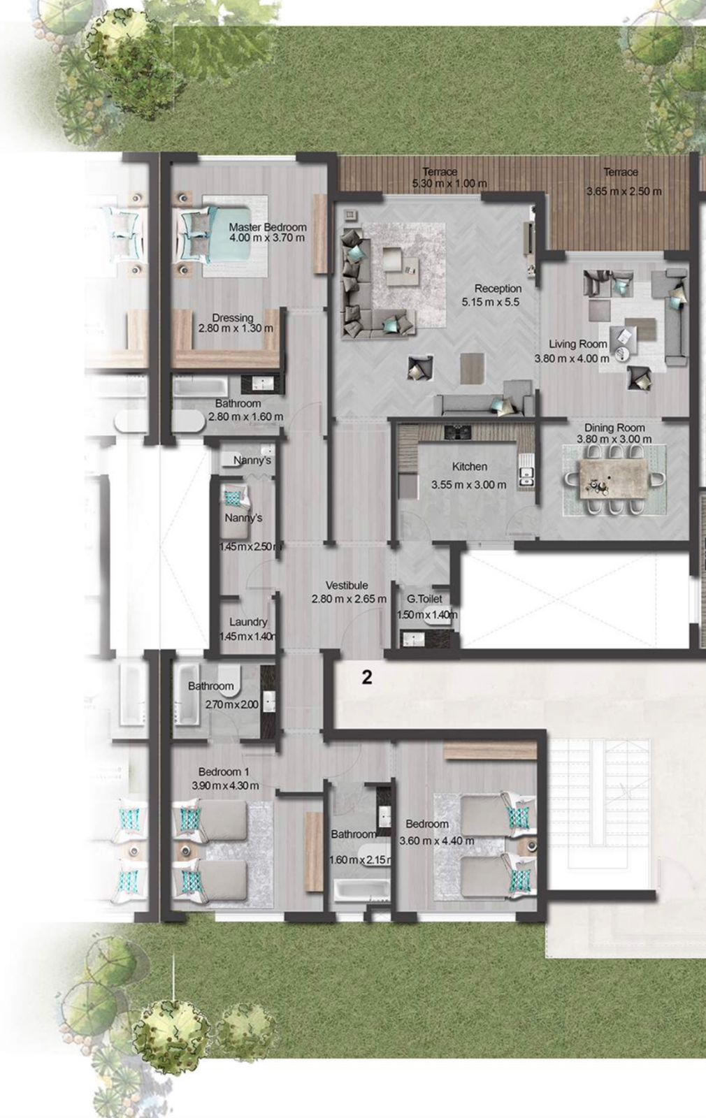 Floor plan for apartment at Green Square