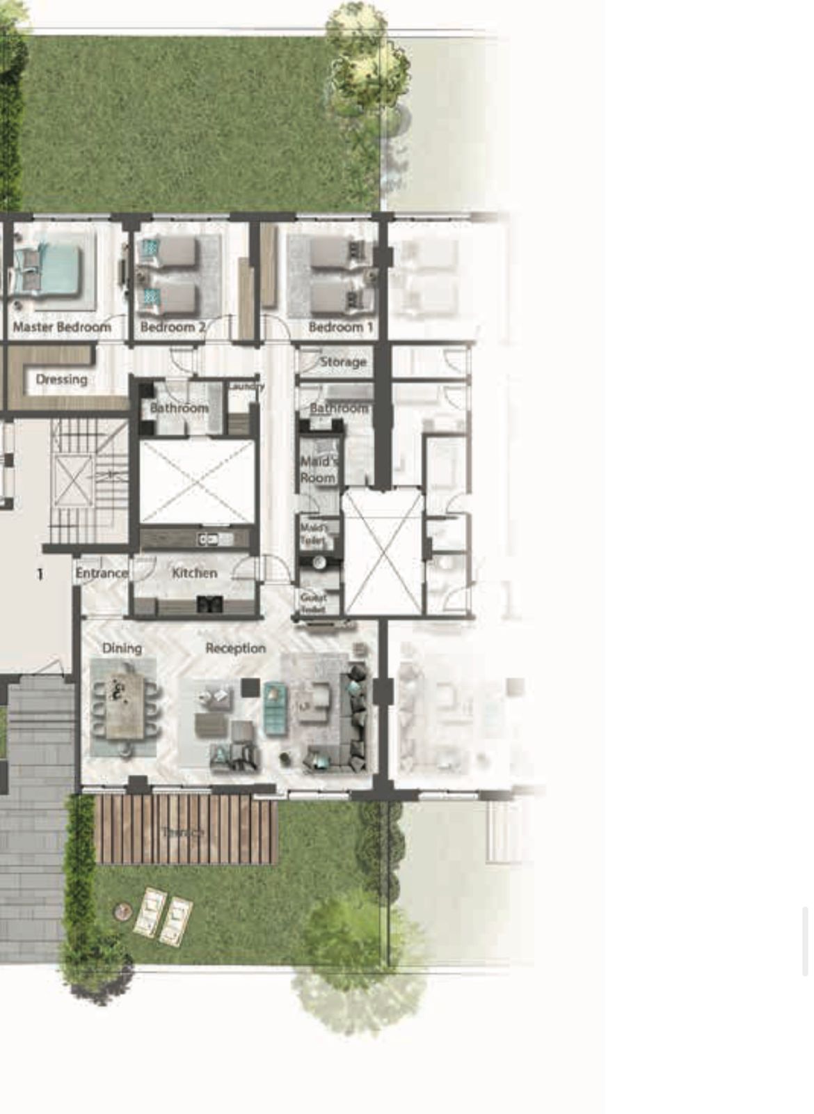 Floor plan for apartment at Green Square