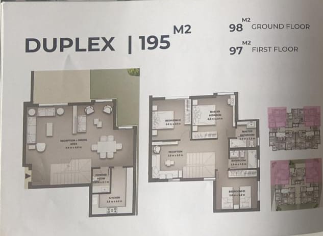 Floor plan for duplex at Creektown