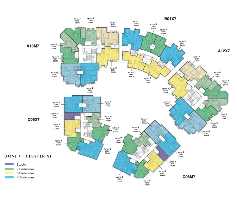 Floor plan for apartment at Il Latini SED