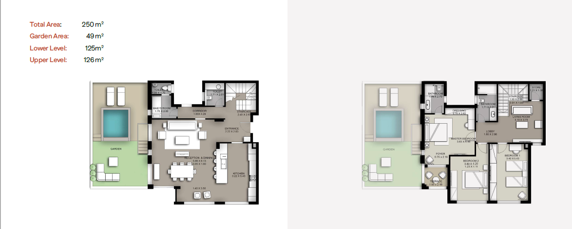 Floor plan for apartment at Trio