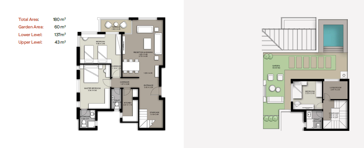 Floor plan for apartment at Trio