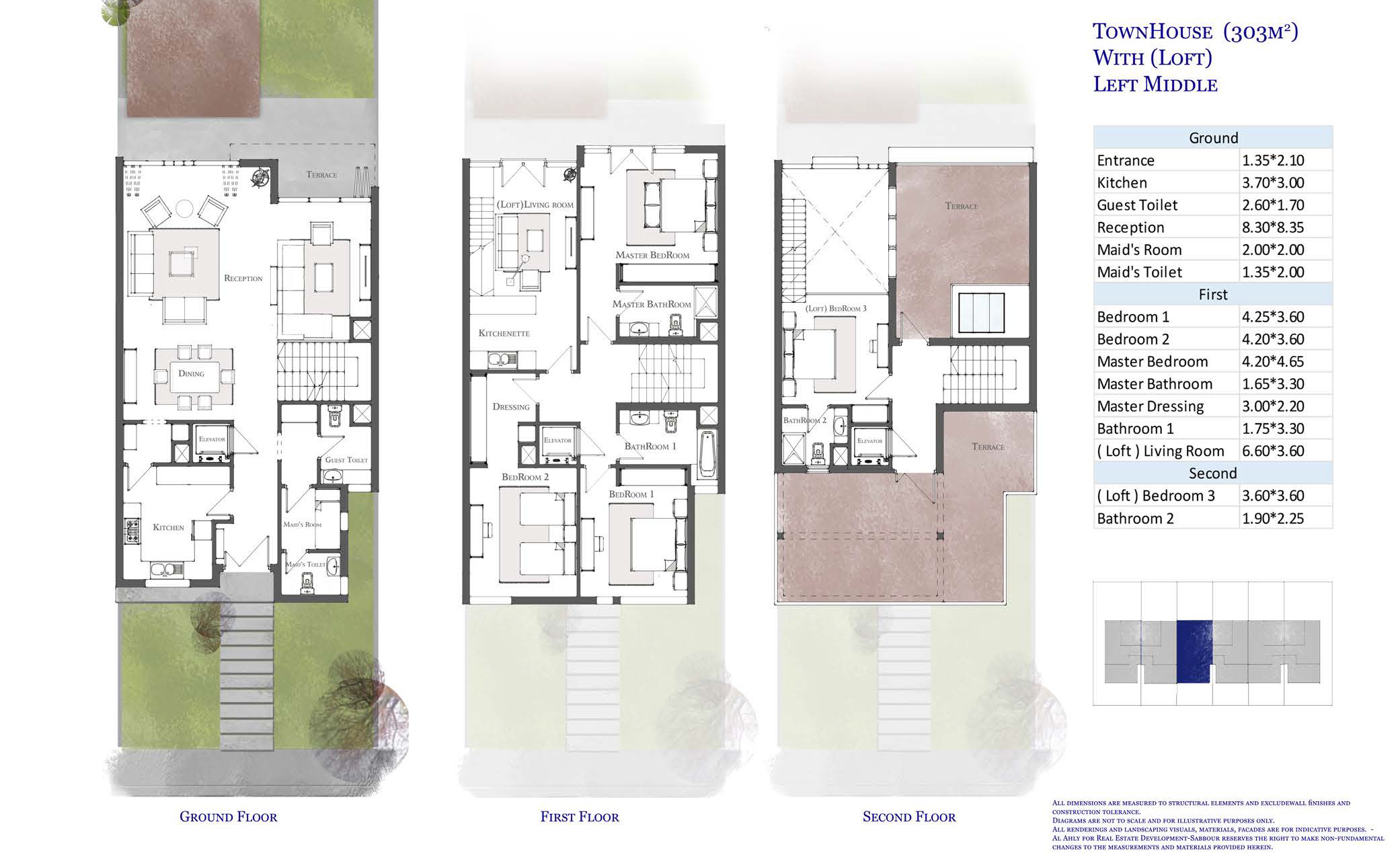 Floor plan for townhouse at The City of Odyssia