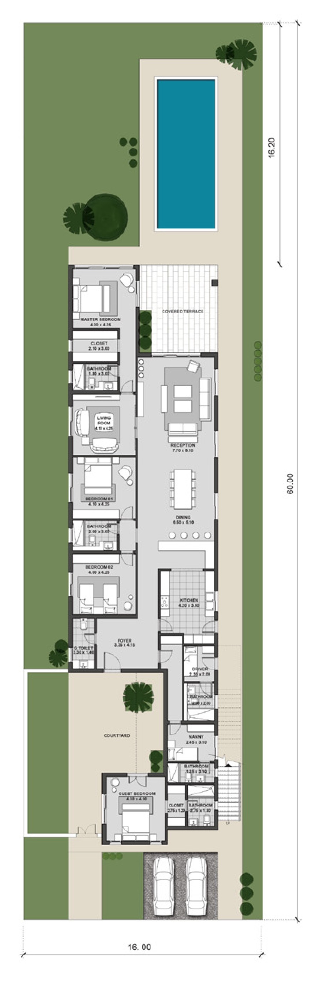 Floor plan for chalet at Caesar