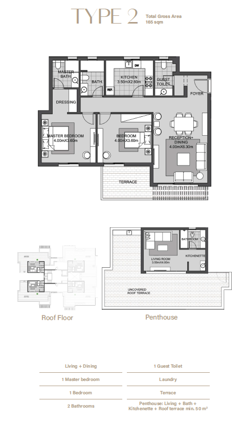 Floor plan for apartment at SODIC East