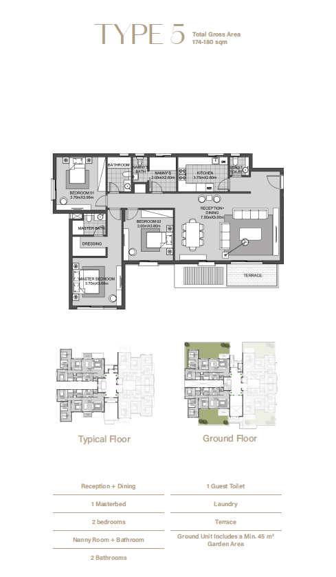 Floor plan for apartment at SODIC East