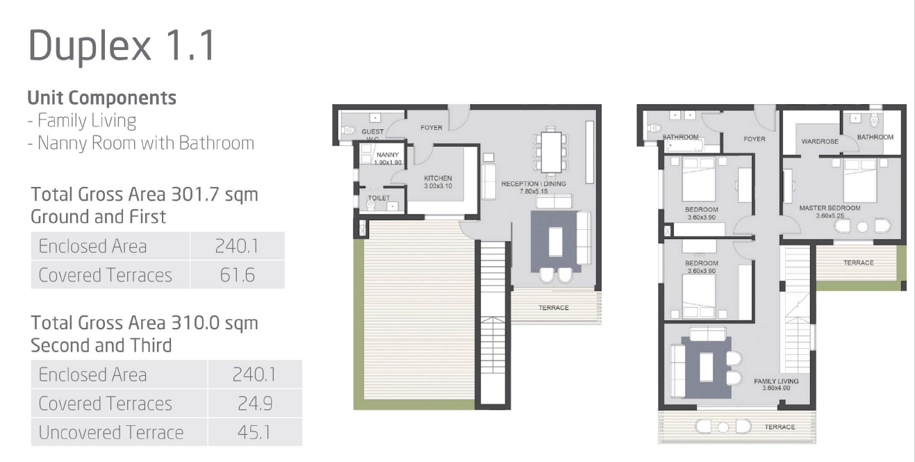 Floor plan for duplex at VYE SODIC