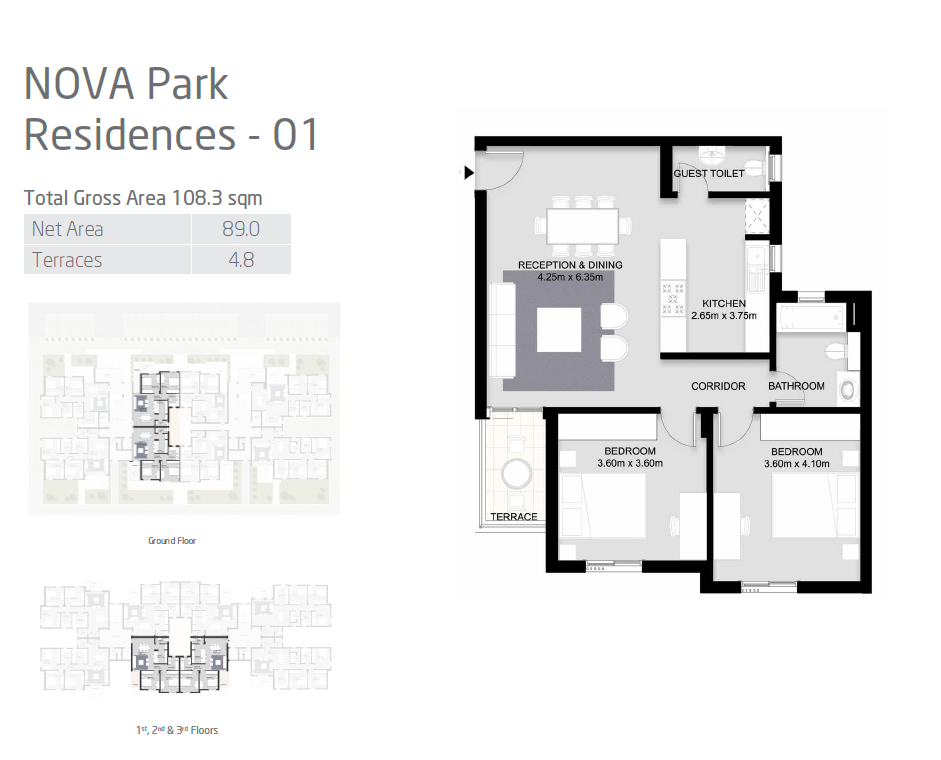 Floor plan for apartment at VYE SODIC