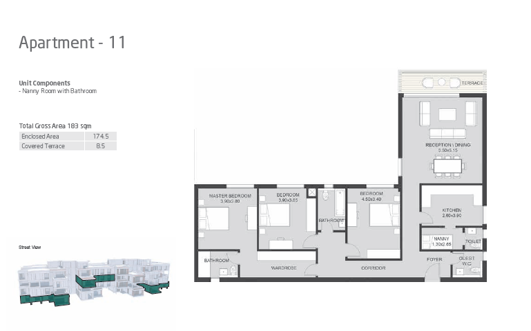 Floor plan for apartment at VYE SODIC