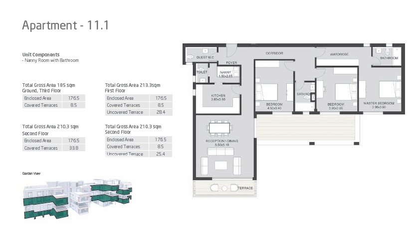 Floor plan for apartment at VYE SODIC