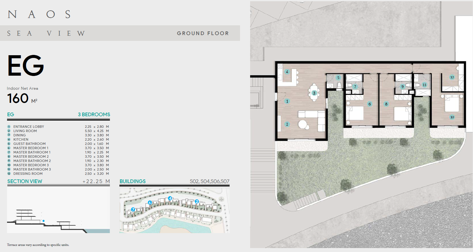 Floor plan for chalet at Azha North Coast
