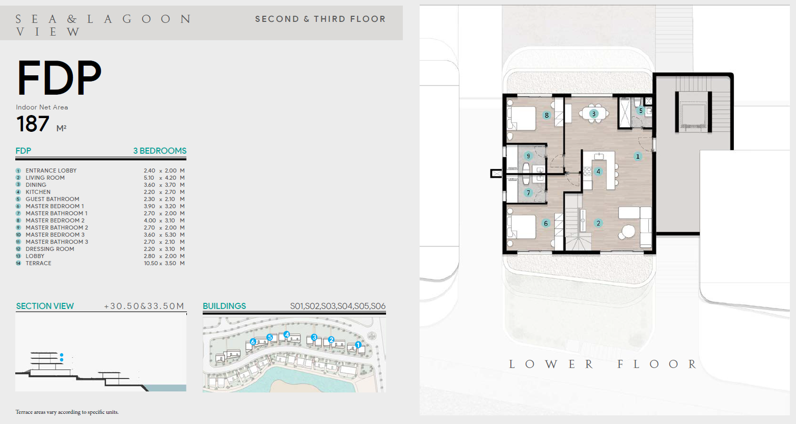 Floor plan for duplex at Azha North Coast
