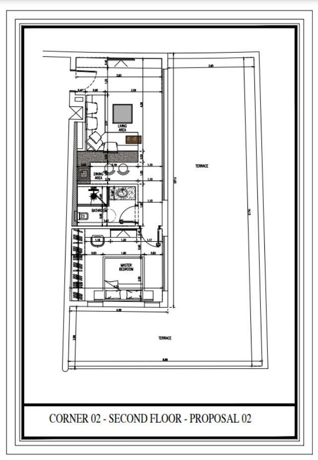 Floor plan for apartment at Bayside