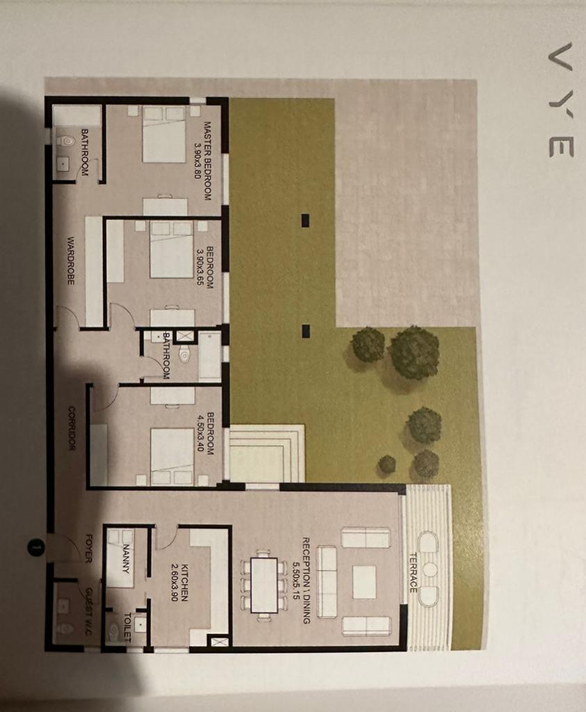 Floor plan for apartment at VYE SODIC