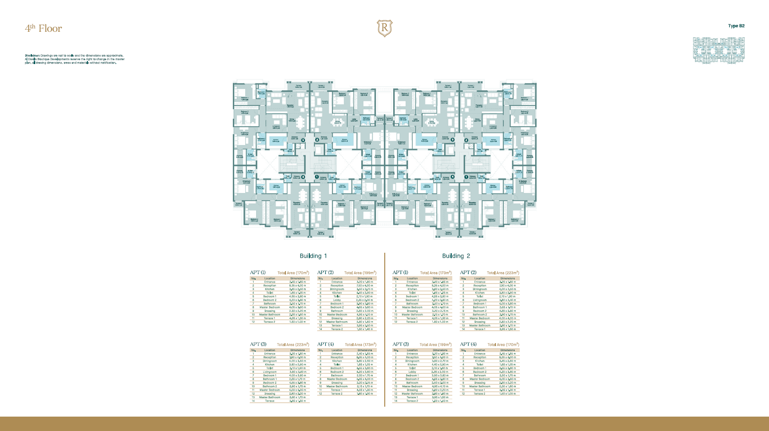 Floor plan for apartment at Regent's Square