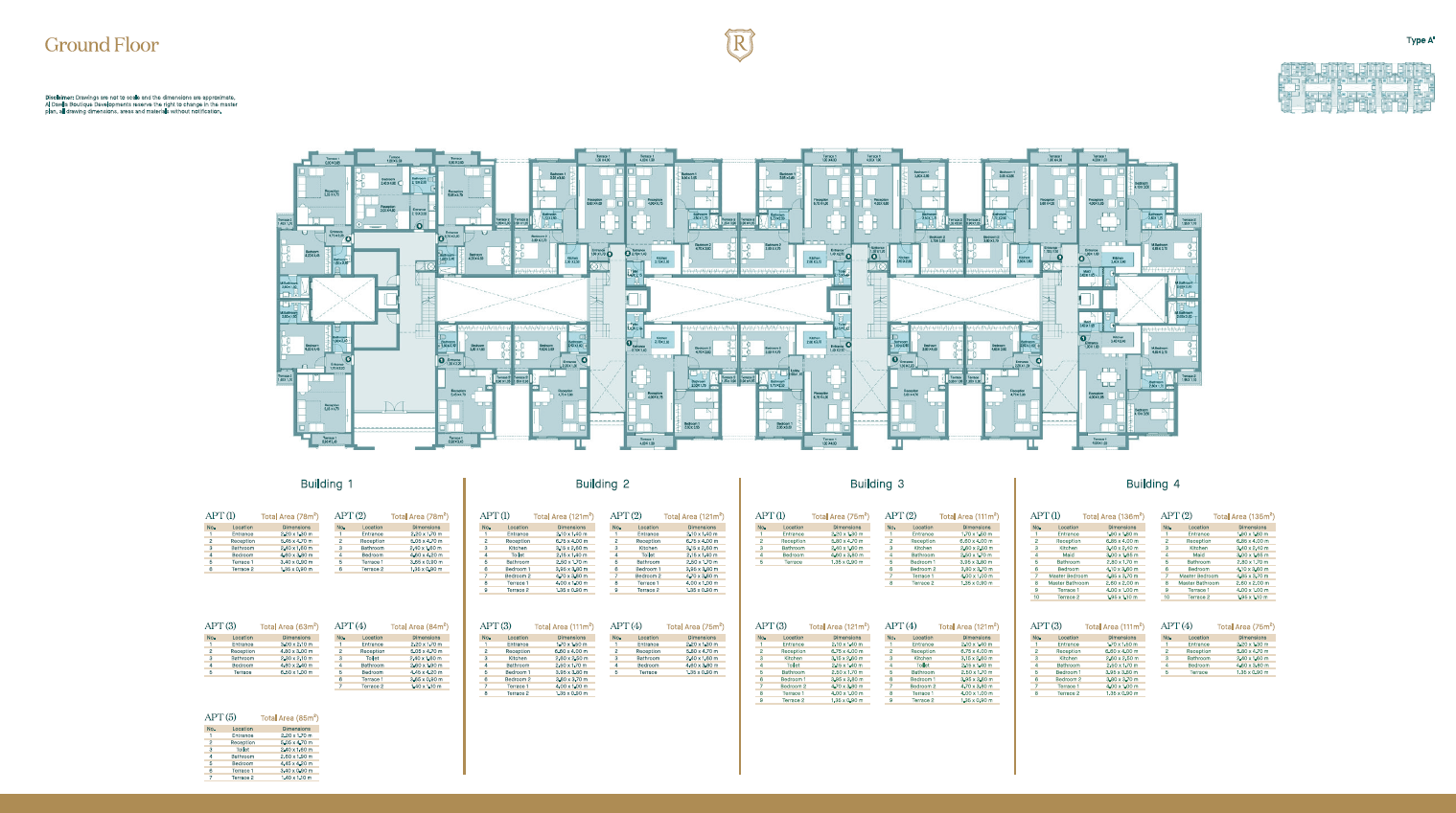 Floor plan for apartment at Regent's Square