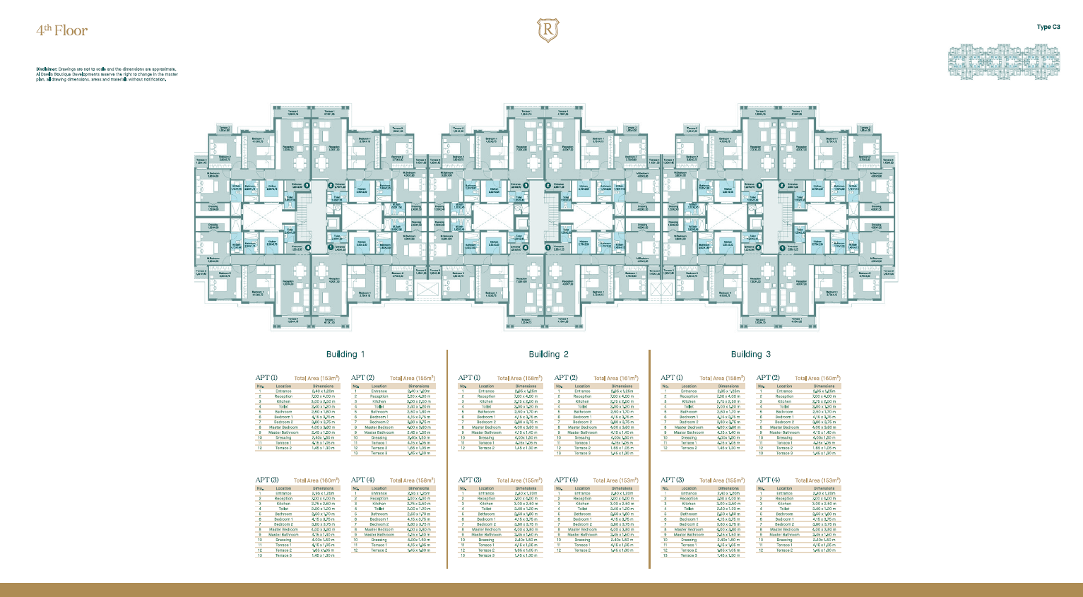 Floor plan for apartment at Regent's Square
